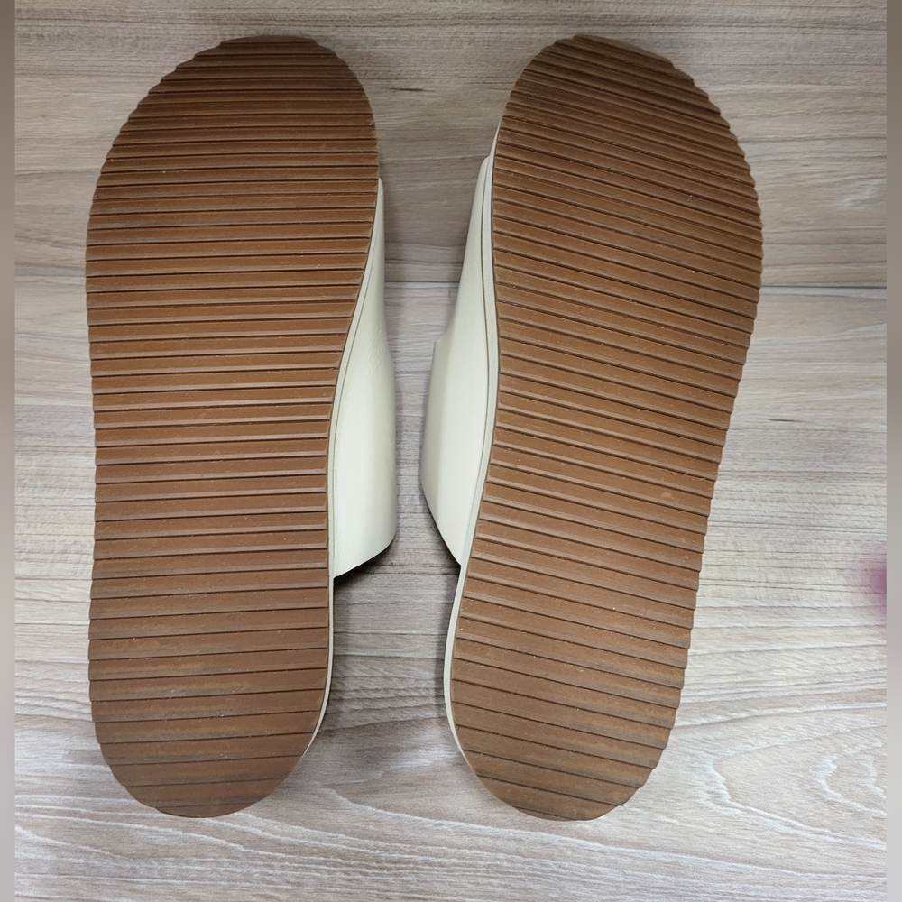 Like New Nisolo Ella Flatform Slide (color Bone), Size 8 - Picture 8 of 11